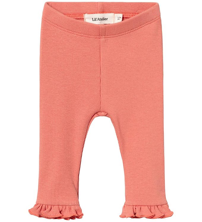 Lil' Atelier BABY SLIM FIT LEGGINGS CanyonClay