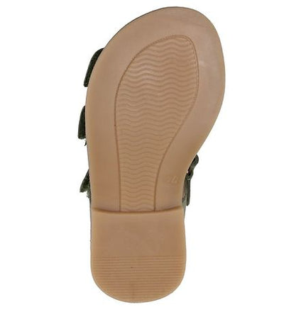 Addison leather sandal - heather green