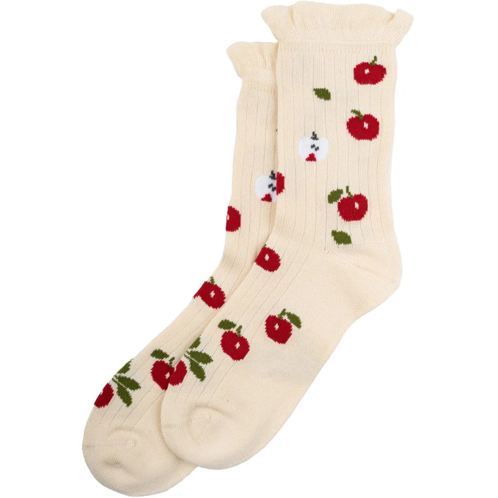 MiniPop® Bamboo Motif Socks - Apple