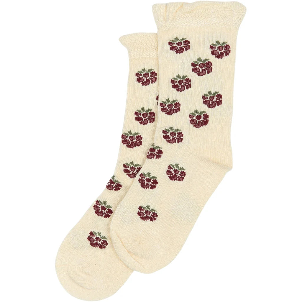 MiniPop® Bamboo Motif Socks - Blackberry