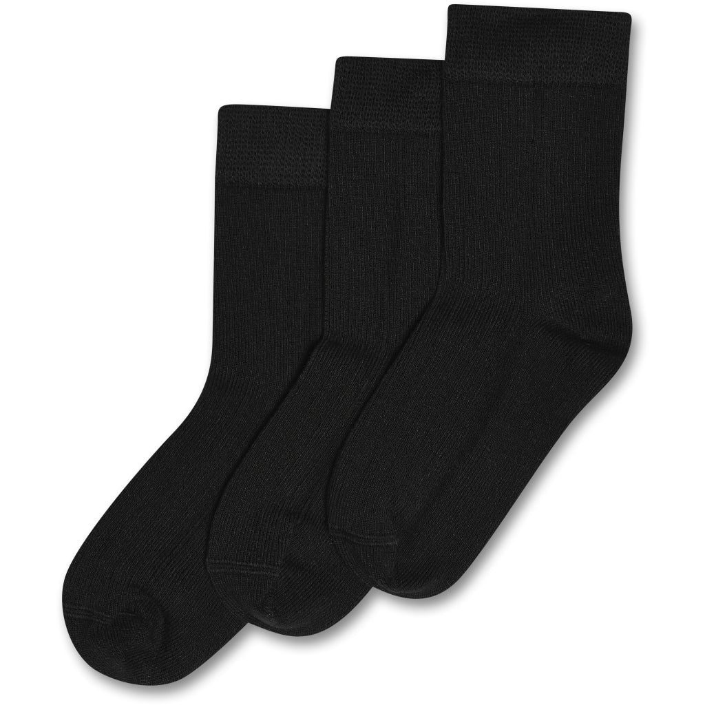 MiniPop® Noos Bamboo Socks 3 Pcs - Black
