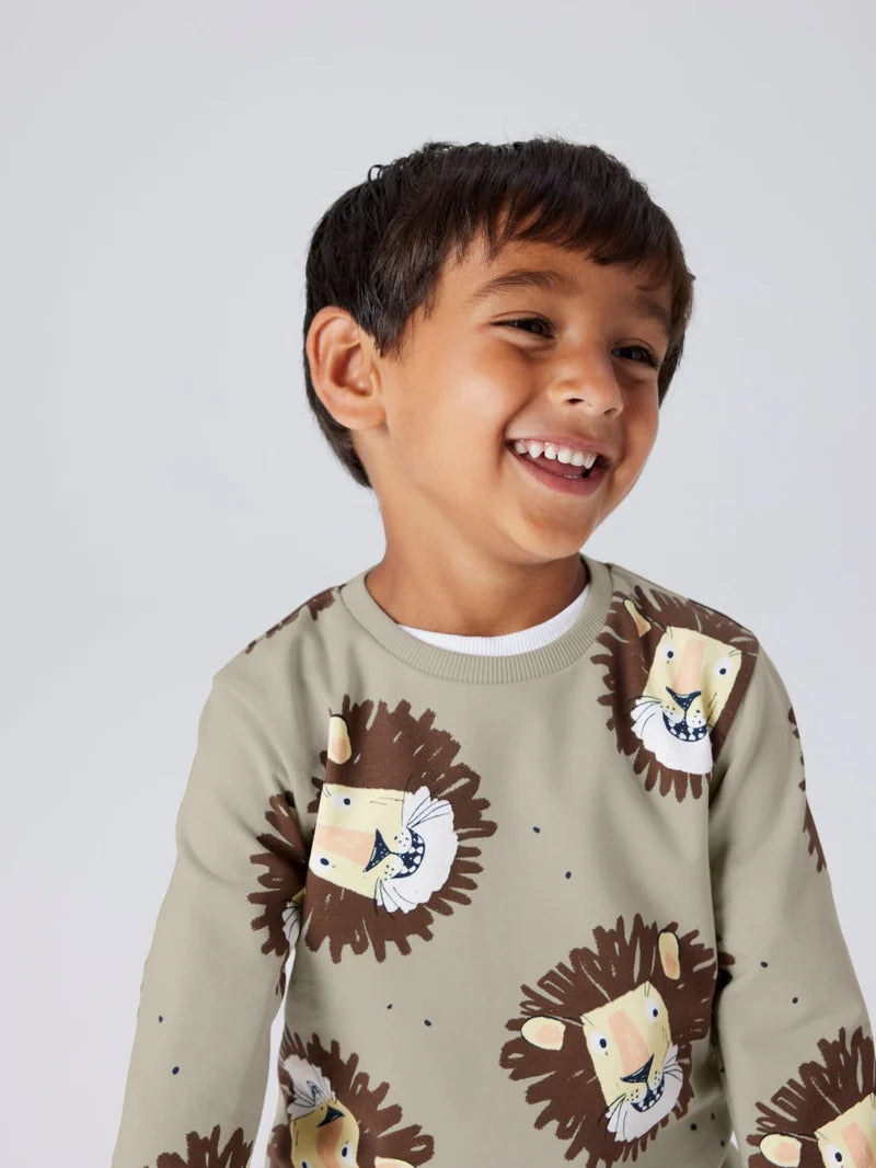 Name It Saku Sweat Shirt - Silver Lining