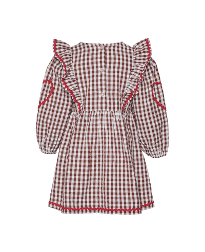 Sissel Edelbo Nanette MINI Dress Brown Checks