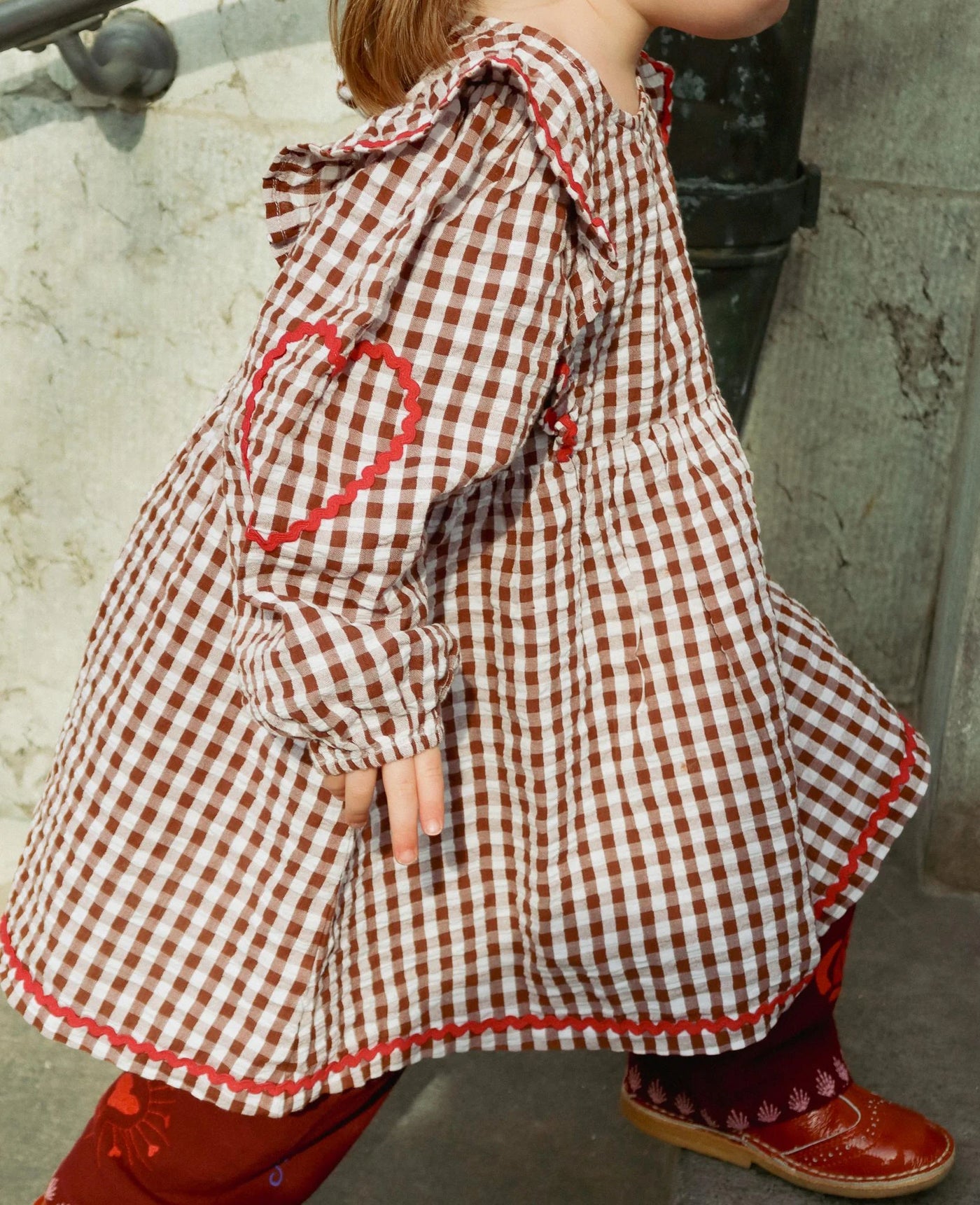 Sissel Edelbo Nanette MINI Dress Brown Checks