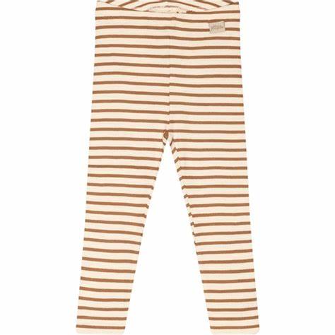 Legging Modal Striped Caramel.