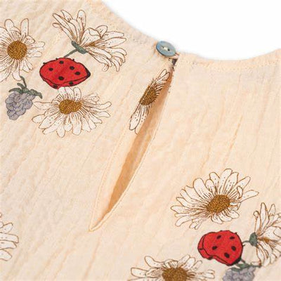 VIDA PUFF SLEEVE DRESS GOTS Ladybug