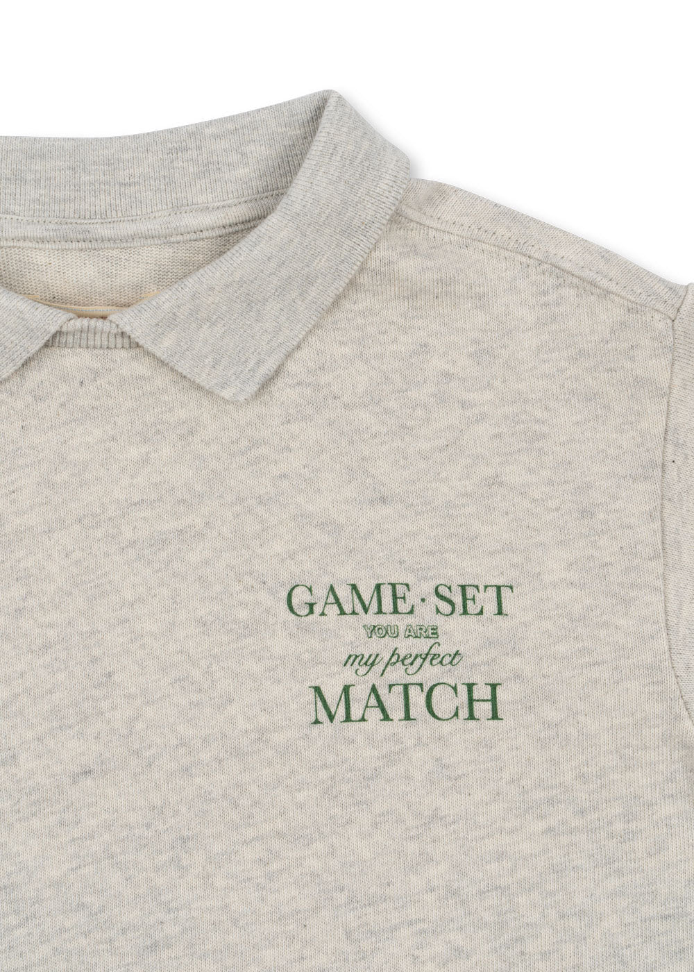 Konges Sløjd  Spotty polo  off white melange