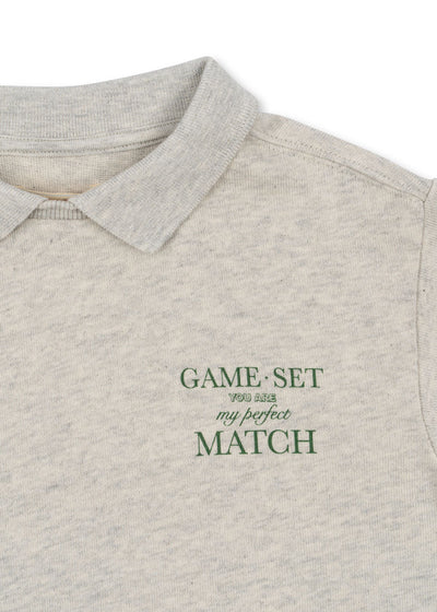 Konges Sløjd  Spotty polo  off white melange