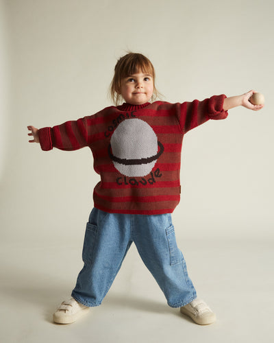 Claude and Co Saturn Maroon Sweater