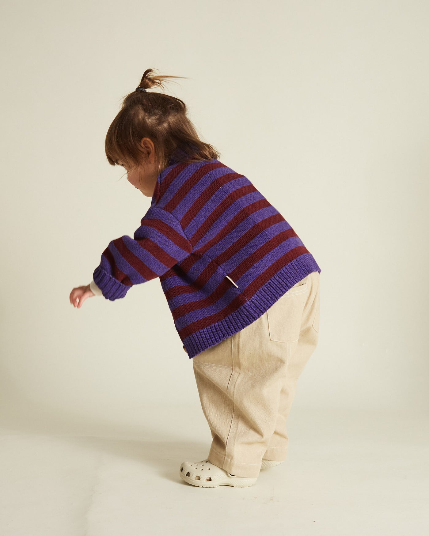 Claude & Co Eben Purple Stripe Cardigan