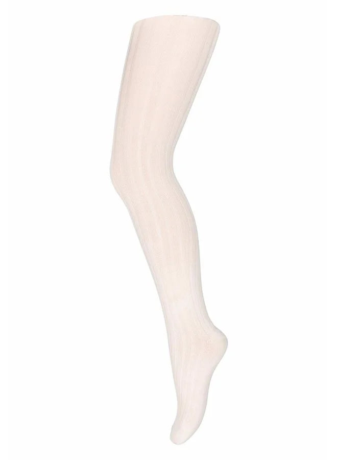 Cotton rib tights - Ecru - 110