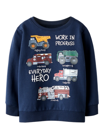 name it mini ØKOLOGISK BOMULD SWEATSHIRT Navy