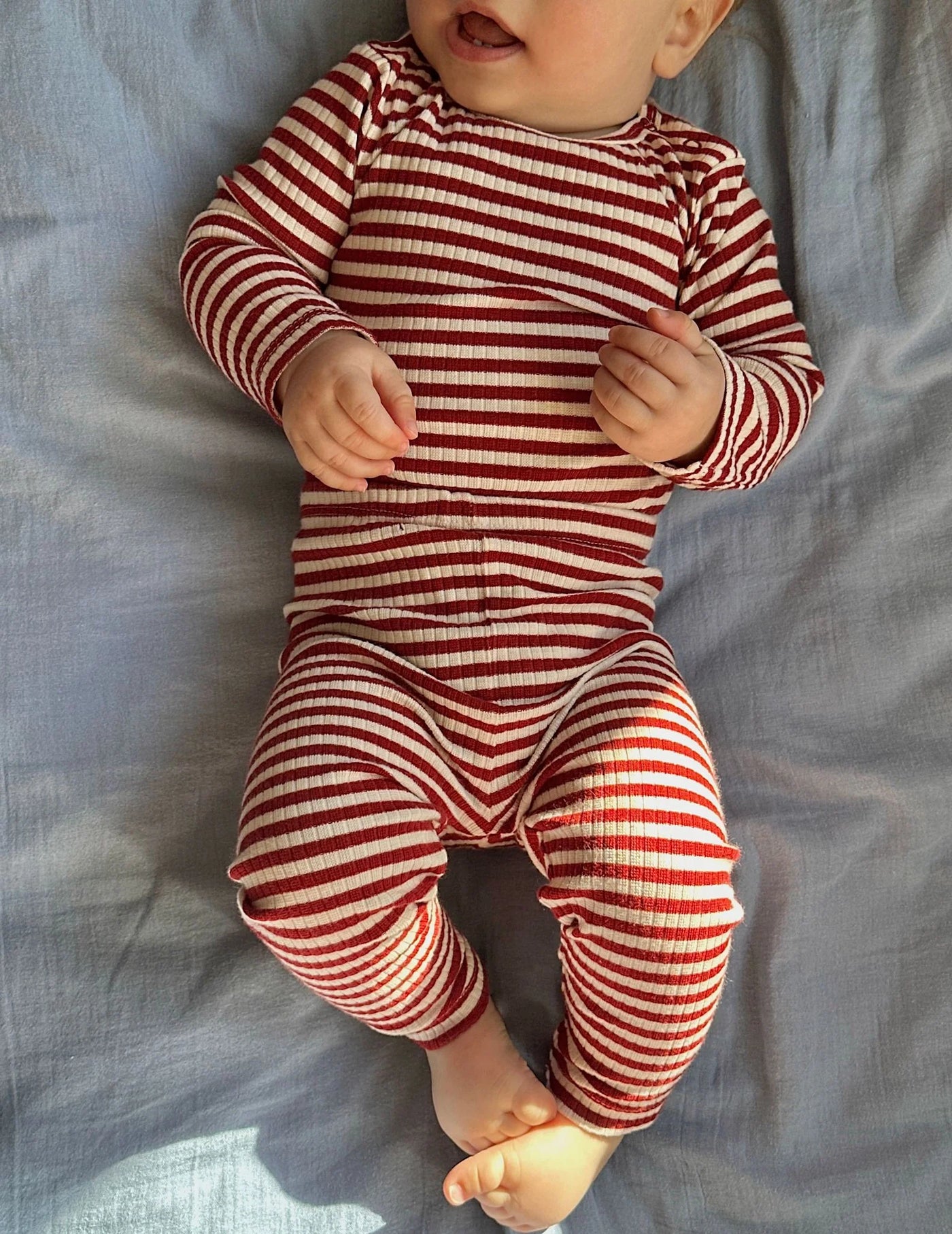 Okker Gokker  rib body - red stripe Lava Falls