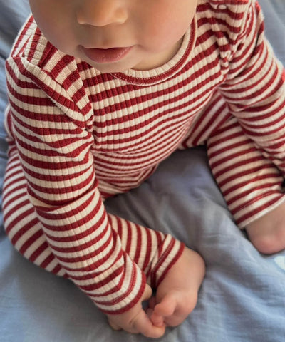 Okker Gokker  rib body - red stripe Lava Falls