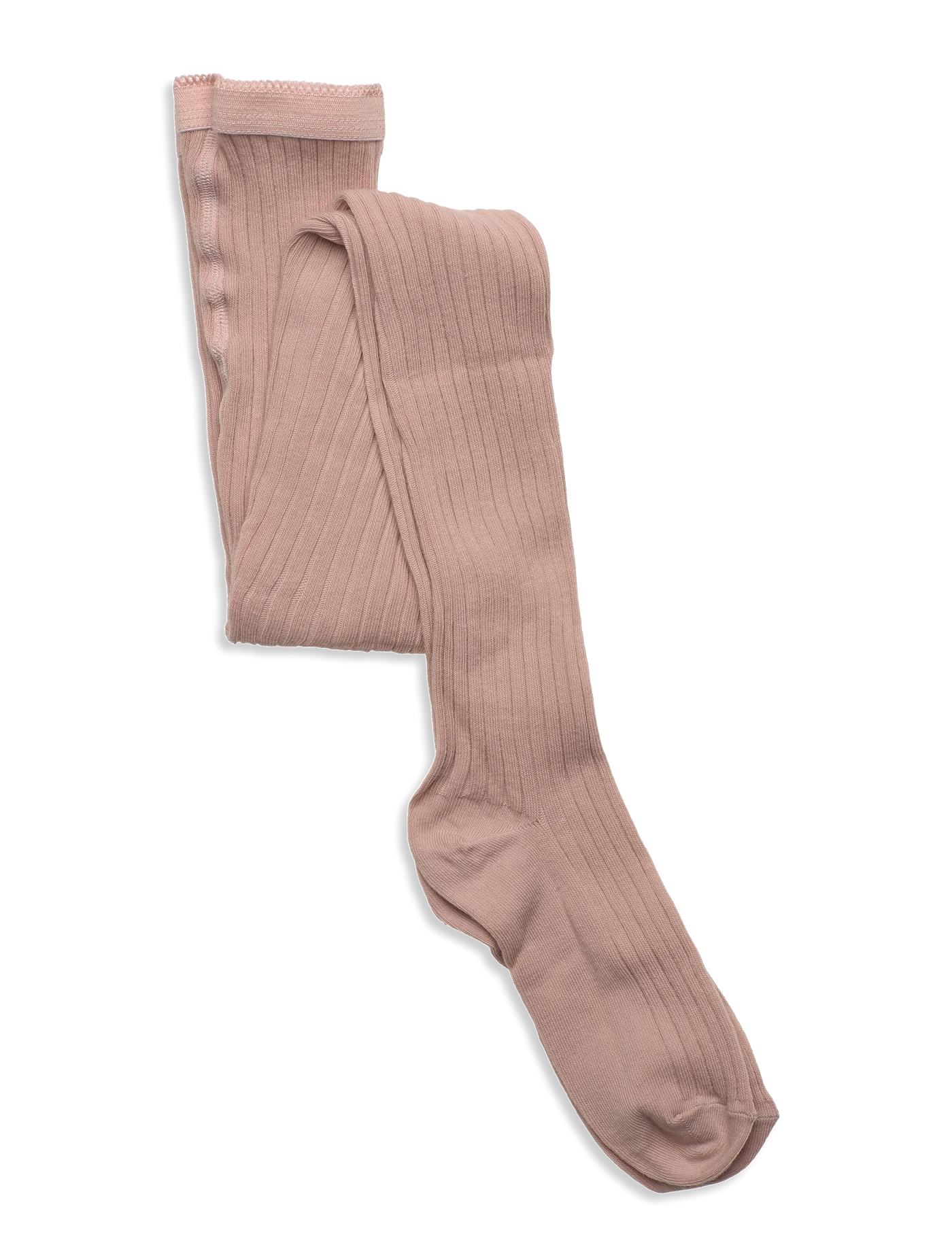 Cotton rib tights - Rose Grey - 60