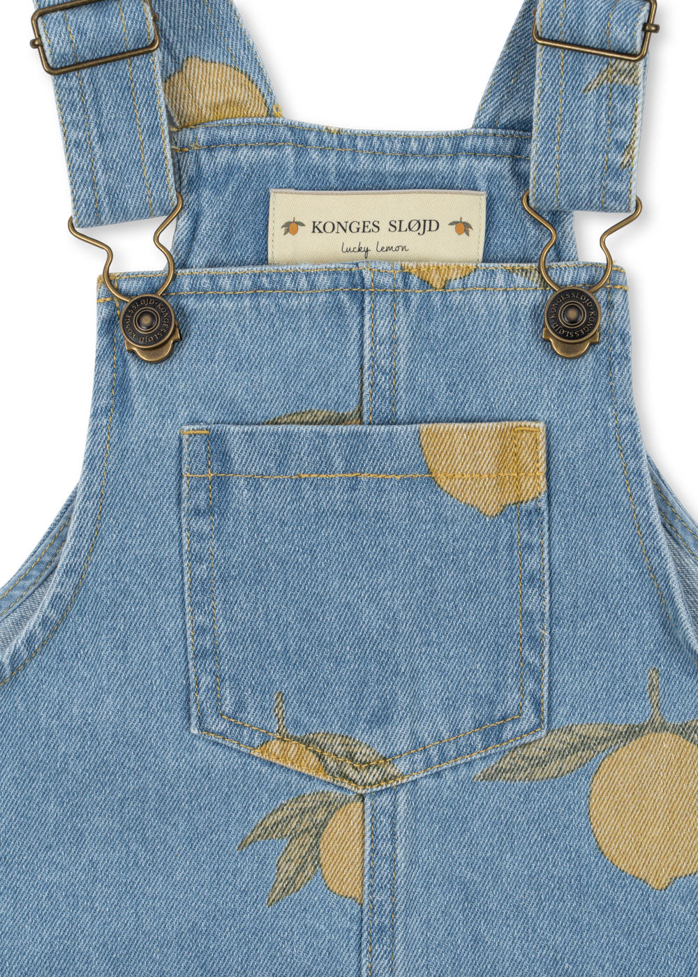 konges sløjd MAGOT OVERALLS GOTS LEMON DENIM