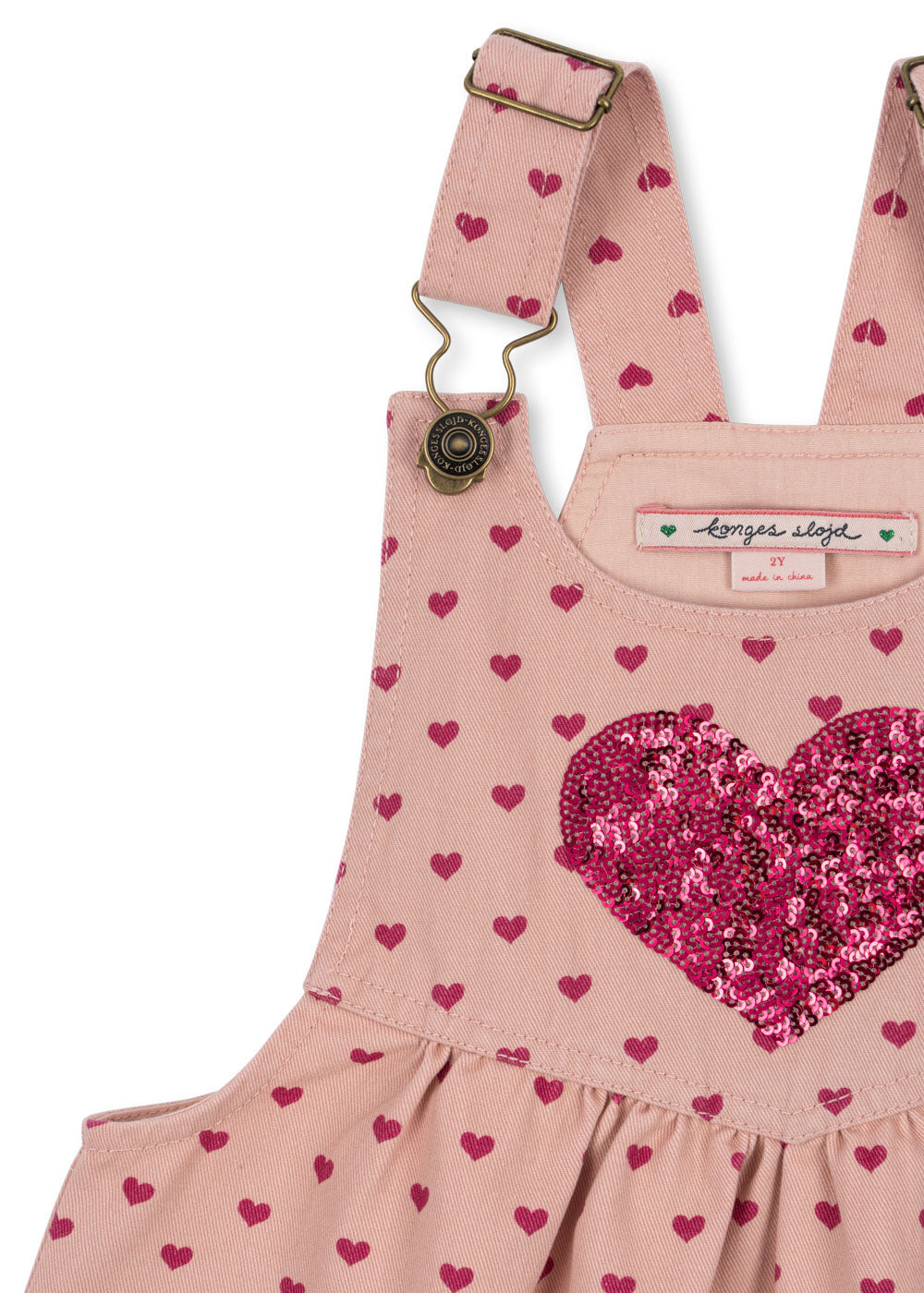 Konges Sløjd NOLA SEQUIN SPENCER DRESS GOTS BERRY COEUR