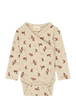 Petit Piao PPDinn L_S Body Fold Pointelle NB - Langærmede body