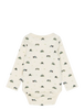 Petit Piao PPDinn L_S Body Fold Pointelle NB - Langærmede body