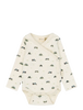 Petit Piao PPDinn L_S Body Fold Pointelle NB - Langærmede body