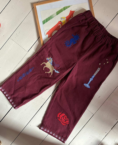 Sidsel Edelbo Oda MINI Pants Burgundy